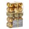 Set globuri de Craciun, 30 bucati, 3 modele, 3cm, auriu Household NewTrend
