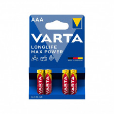 Baterie Varta LongLife Max Power AAA R3 1,5V Alcalina (set 4 buc.) Cod: 4703 Automotive TrustedCars