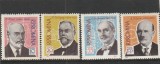 ROMANIA 1961 LP 515 OAMENI DE STIINTA ROMANI SERIE MNH NESTAMPILATA, Nestampilat