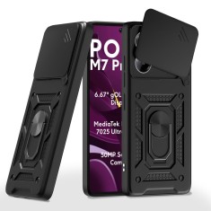 Husa Xiaomi Poco M7 Pro&amp;Atilde;&amp;sbquo;&amp;Acirc;&amp;nbsp;5G protectie camera Techsuit CamShield Series, negru foto
