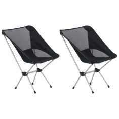 Gossi scaune camping pliabile cu husa, 2 buc., 54x50x65 cm, aluminiu