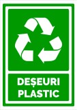 Semn pentru deseuri plastic