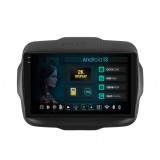 Navigatie 2K Jeep Renegade (2014-2018) 8GB RAM Android 13 Octacore Slot Sim 4G DSP GPS Wi-FI Carplay Android Auto USB Bluetooth Waze Touchscreen 9.5 I