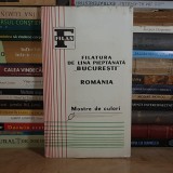 FILAN * MOSTRE DE CULORI DIN MELANA PENTRU TRICOTAJE , FILATURA DE LANA PIEPTANATA ''BUCURESTI'' , 1978 *