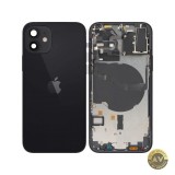 Capac Baterie Apple iPhone 12 Cu Carcasa Mijloc Negru Swap