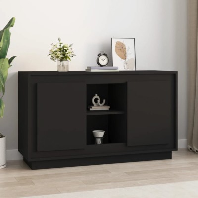 Gossi dulap, negru, 102x35x60 cm, lemn prelucrat foto