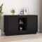 Gossi dulap, negru, 102x35x60 cm, lemn prelucrat
