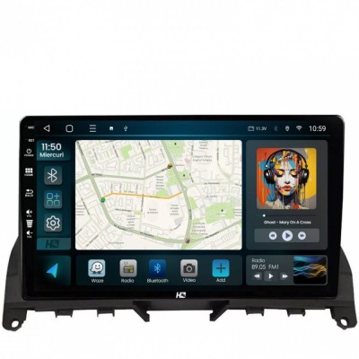 Navigatie Mercedes Benz C-Class W204 (2006-2012) 2GB RAM Android 13 GPS Wi-FI Carplay Android Auto USB Bluetooth Radio Waze Touchscreen 9 inch foto