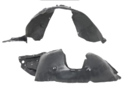 Carenaj roata Peugeot 208, 04.2012-, partea Dreapta, Fata, 9802711280, 57B1FP3T POLIETILENA, Model GTI foto