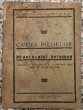 Cartea pildelor Proorocului Solomon// 1937