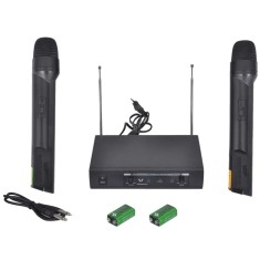 Set VHF receiver cu 2 microfoane fără fir foto