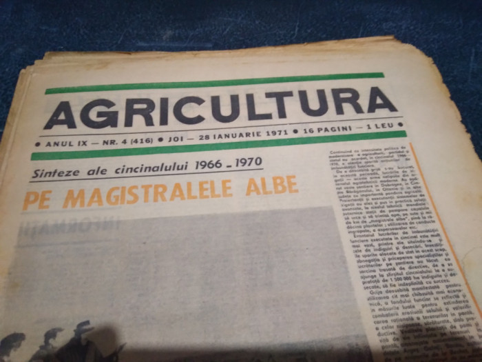 LOT 11 ZIARE AGRICULTURA 1970