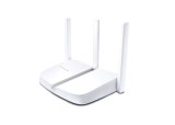 Router Wireless MERCUSYS MW305R, 300Mbps, 2.4GHz, 3 Antene 5dBi, 4 Porturi LAN, Alb