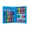 Set de pictura si desen pentru copii WePro Store, 168 piese, 24 creioane colorate, 48 creioane cerate, 48 pasteluri cu ulei, 12 culori acuarele, Albas