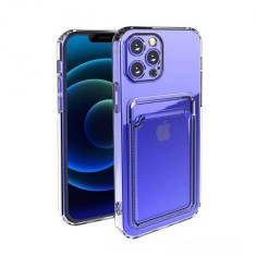 Husa protectie Flippy cu suport card compatibila cu Samsung Galaxy A72 Transparent foto