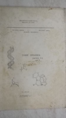 Eugen Vargha, s.a. - Chimie organica, curs lito, partea a 2-a, vol. II foto