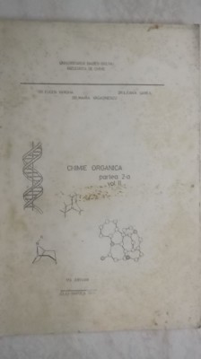 Eugen Vargha, s.a. - Chimie organica, curs lito, partea a 2-a, vol. II foto