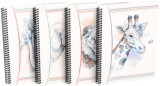 Caiet cu spirala B5, OXFORD Boho Spirit, 60 file-90g/mp, Scribzee, coperta