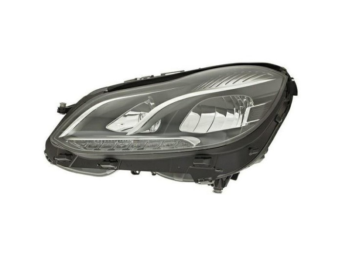 Far Mercedes Clasa E Sedan/Combi, 02.2013-, fata, Stanga, cu daytime running light; H7+LED+PSY24W; electric; fara LED controlling unit; cu motor, Depo