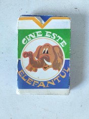 Cine este elefantul, joc vechi romanesc 1985, JOcuri Jucarii Educative JECO Colective COOP, complet, in cutia originala