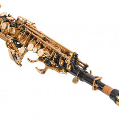 Saxofon Sopran drept Karl Glaser Negru clape aurii