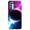 Husa compatibila cu Oppo Find X3 model Purple Planet, Silicon, TPU, Viceversa, Transparent, Carcasa