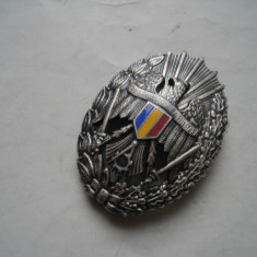 Insigna Academia Tehnica Militara, inseriata, model dupa 1990, impecabila