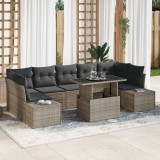 VidaXL Set de canapele pentru grădină 8 pcs Gri 100 x 55 x 73 cm