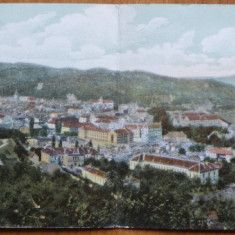 Carte postala dubla , Kronstadt , Brasov , circulata , 1916