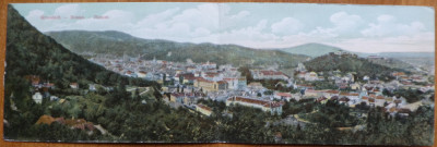 Carte postala dubla , Kronstadt , Brasov , circulata , 1916 foto