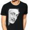 Tricou barbati negru - Dali - Portret - 2XL