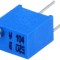 Semireglabil multi 10k vert 0.25W