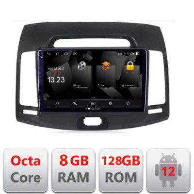 Navigatie HHyundai Elantra 2007-2011 5960Pro-2009 Android Octa Core Qualcomm 2K Qled 8+128 DTS DSP 360 4G Optical CarStore Technology foto