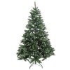Brad artificial de Craciun, cu ramuri inghetate, FRA180-815, verde + alb, 180 cm, suport inclus