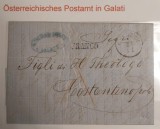 Romania 1862 - Scrisoare circulata GALATI-CONSTANTINOPOL