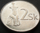 Cumpara ieftin Moneda 2 COROANE - SLOVACIA, anul 1995 *cod 1593, Europa