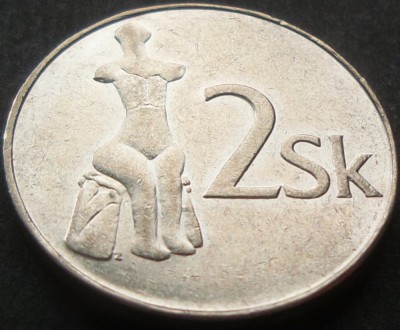 Moneda 2 COROANE - SLOVACIA, anul 1995 *cod 1593 foto