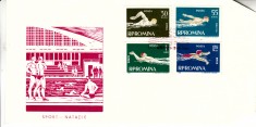 C12 - FDC Romania - Natatie - LP561 - 1963
