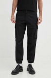 Armani Exchange pantaloni de bumbac culoarea negru, 3DZP55 ZN3MZ