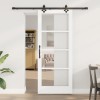 VidaXL Ușă Glisantă Manual ORKDAL Alb 83 x 202 cm Lemn și metal 3332166