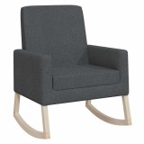 Scaun balansoar, gri inchis, material textil