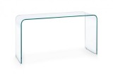 Cumpara ieftin Consola din sticla transparenta Iride 125 cm x 40 cm x 70 h