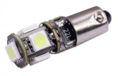 Led auto BAX9S Canbus cu 5 SMD foto