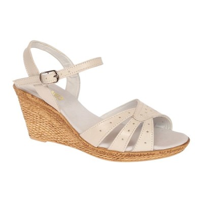 Sandale dama bej din piele naturala box - LS5BEJ Marimea 35, 37 foto