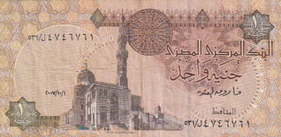 Egipt 1 Pound 2005 P-50, Starea care se vede foto