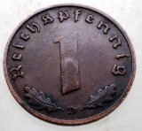 B.090 GERMANIA 1 REICHSPFENNIG 1938 D, Europa, Bronz