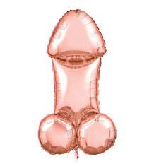 Balon Glitterati Penis Rose Gold