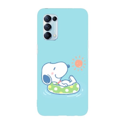Husa compatibila cu Oppo Find X5, Viceversa, model Summer with Snoopy, Silicon, TPU foto