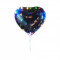 Balon LED in forma de inima, multicolor