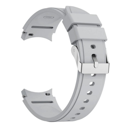 Curea silicon, compatibila Samsung Galaxy Watch 4, 44mm, VD Very Dream&amp;reg;, Quick Release, Gray Lava foto